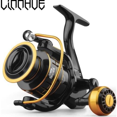 LINNNHUE NEW Spinning Reel FJ1000-7000 Fishing Reel Metal Spool Grip 5.2:1 Speed Max Drag 8kg Fishing Accessoires Reel Fishing