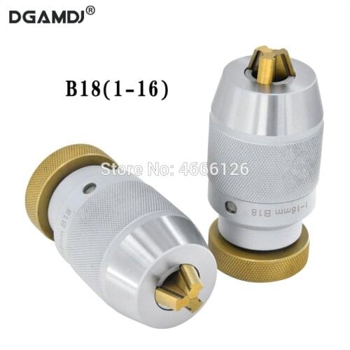 New B18 1-16MM high-precision keyless self-tightening drill chuck Morse taper suitable for portable and fixed drilling machines