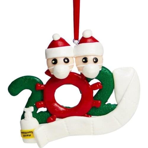 Personalized Name Christmas Ornament kit with Mask for Family Christmas Decor