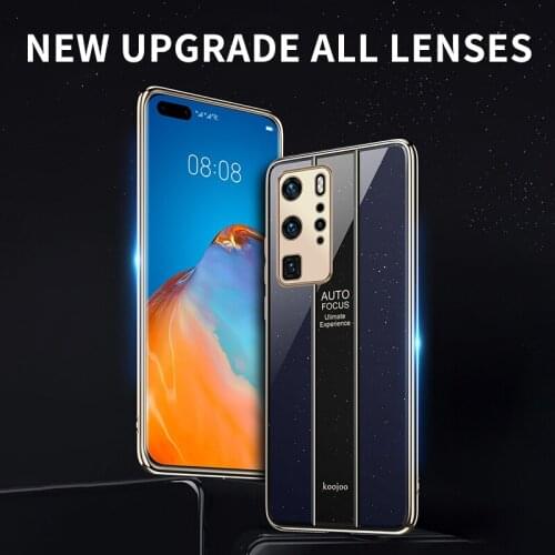 Luxury Shockproof Carmera Lens Protection Soft Plating Metal Mobile Phone Case For Huawei P40 Pro Plus P30 Lite Cover Fundas Bag
