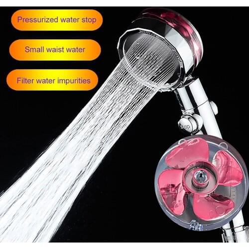 High Pressure Water Saving Spray Shower Head 360 Rotated Rainfall Shower Head Bathroom Hand-held Pressurized Massage Shower Head