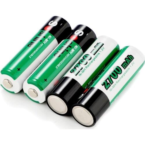 Soshine 16pcs 1.2V AA 2700mAh Ni-Mh Rechargeable Battery with 1000 Cycle With 8pc Portable Battery Box