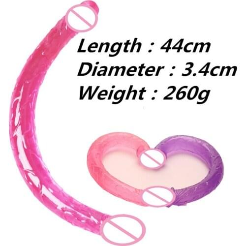 Sex U Shape Double Big Realistic Dildo Vagina Anal Women Gay Lesbian Double Ended Dong Penis Artificial Penis Sex Toys