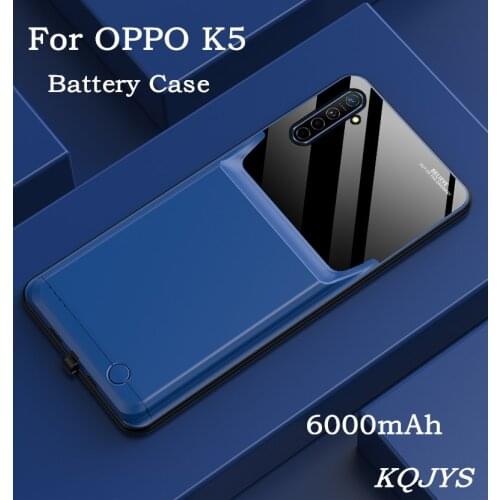 KQJYS Ultra-Thin Power Bank Battery Charging Cover For OPPO K5 Battery Case Portable Backup Battery Charger Cases For OPPO K5