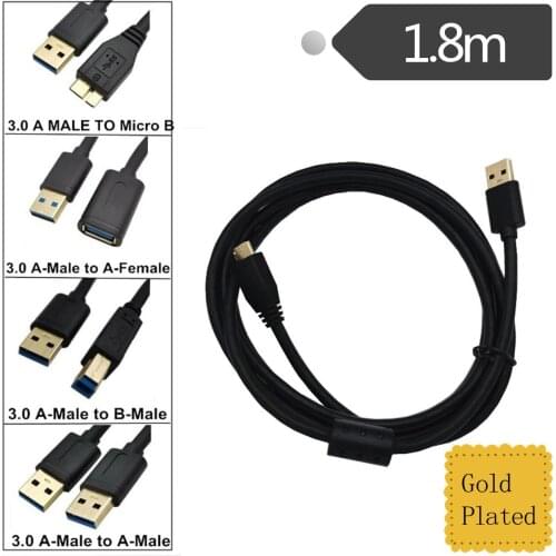 USB Cable Fast Speed USB 3.0 Type A to Micro B Male Female Data Sync Cable Extension Code for External Hard Drive Disk Printer