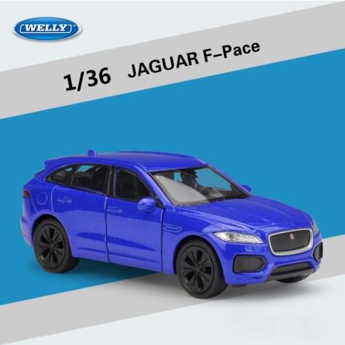 High Simulation WELLY Diecast 1:36 Car Model Car JAGUA F-PACE SUV Metal Pull Back Car Alloy Toy Car For Children Gift Collection