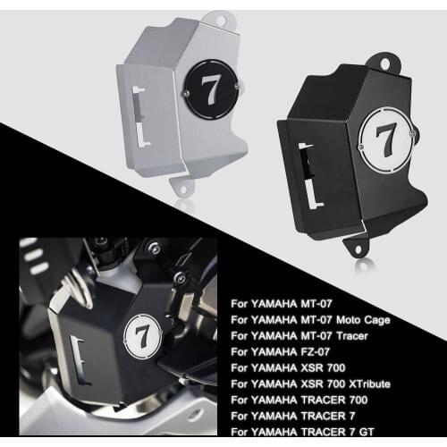 For YAMAHA TRACER 700 2016 2017 2018-2021 BILLET COOLANT RESERVOIR COVER Tracer7 TRACER 7 GT 2020-2021 FLUID TANK GUARD COVER