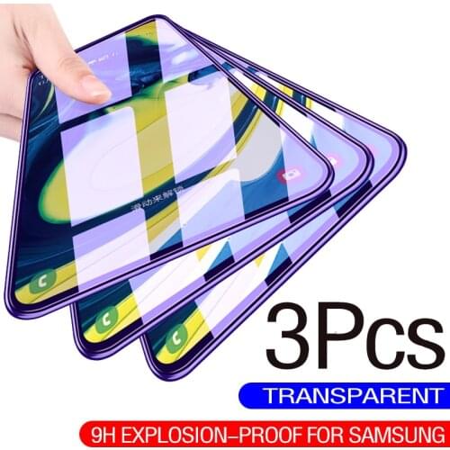 Full Cover Tempered Glass for Samsung Galaxy A21S A21 A31 A51 A71 A10 A20 A30 A50 A70 A6 A8 J4 J6 Plus A7 2018 Screen Protector