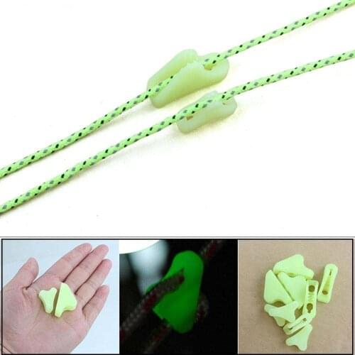 10Pcs Outdoor Mountain Camping Tents Awning Plastic Wind Rope Buckle Triangles Pull Rope Buckle Outdoor Tent Accessories