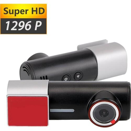 170° Wide Angle Auto Accessories Front Camera Recorder 1296P Dash Cam With WiFi FHD Video Recorder Mini Hidden Car DVR