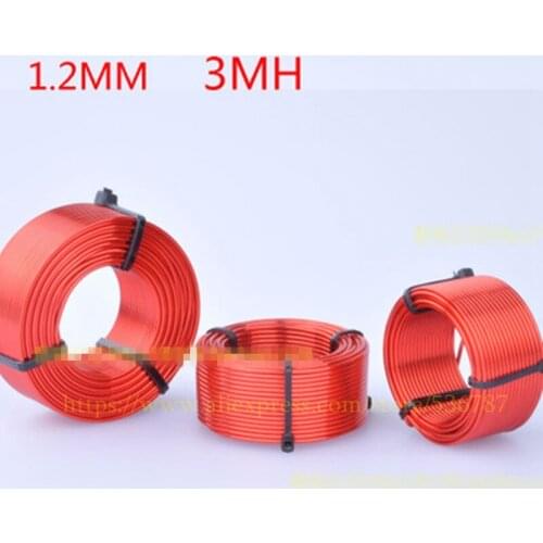 2PCS Hollow Inductor Oxygen-Free Copper Coil 3.0mH Audio Speaker Crossover 1.2mm