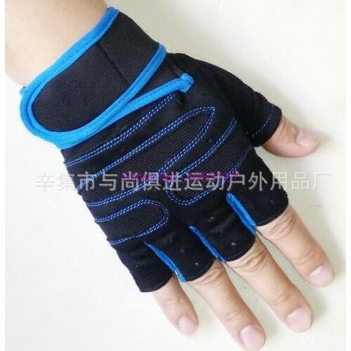 By dhl or ems 200pair Sports Gym Gloves Half Finger Breathable Weightlifting Fitness Gloves Dumbbell Weight lifting Gym Gloves
