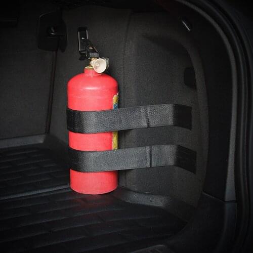 4 Pcs Magic Sticker Tape Car Trunk Hook and Loop Belt Car Stowing Tidying Strap Fire Extinguisher Bracket Nylon For Storage Bag