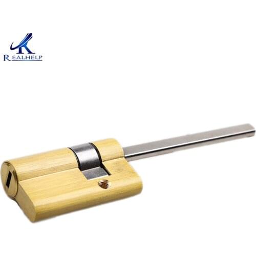 Fingerprint Lock Cylinder Super C Class Cylinder Solid Brass Lock Cylinder Round Turn Mortise Door Lock Fine Copper