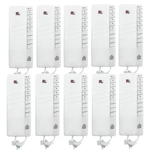 Top Quality Ten-Way Home Intercom Interphone System Wired Audio System 4 Wired Cable Easy to Install Clear Voice