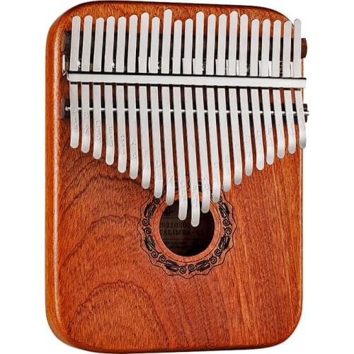 Hluru Kalimba 21 Keys Thumb Piano Full Solid Wood Plate Board Yellow Sandalwood Professional Mbira Beech Musical Instrument