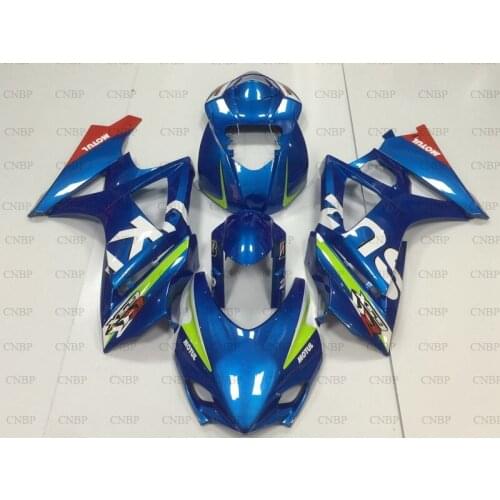 GSX R 1000 2007 - 2008 K7 Full Body Kits GSXR 1000 2007 Motorcycle Fairing GSXR1000 2007 Blue Racing Full Body Kits