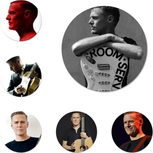 58mm Lite Bryan Adams Icons Pins Badge Decoration Brooches Metal Badges For Backpack Decoration