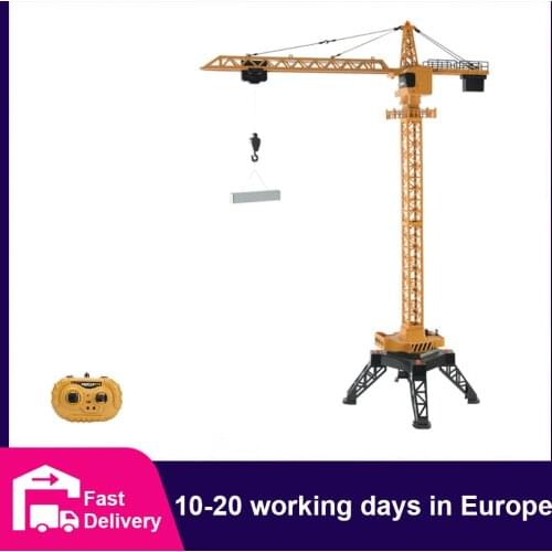 HUINA 1:14 RC Truck Tower Crane Caterpillar Tractor Model Engineering Car Excavator 12 Channel Radio Controlled Toys for Boys