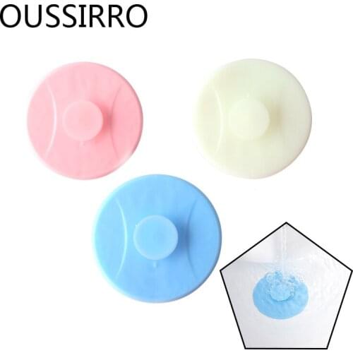 New 1Pcs Silicone Circle Drain Plug For Bath Rubber Bathroom Floor Drain Stopper Sink PVC Basin Laundry Sink Bathtub Stopper