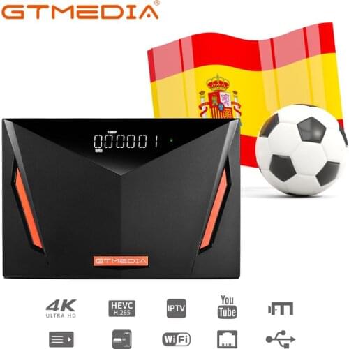 NEW GTmedia V8 UHD Satellite TV Receiver DVB S2 T2 Cable H.265 4K Ultra HD Built in WIFI Support Europe spain ccam CA Card Slot