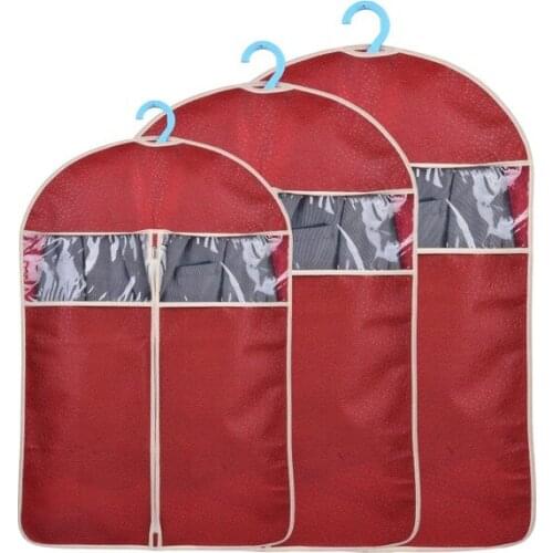 Dust Cover with Zipper for Clothes Suit Jacket T-shirt Breathable Moth Proof Garment Storage Bag Dance Clothes Protection FC105