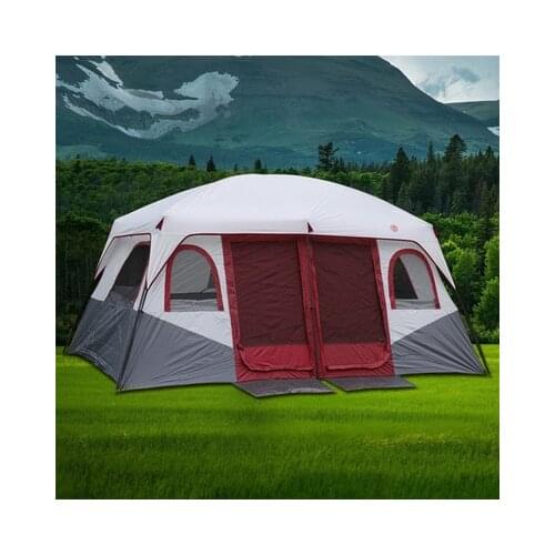 Outdoor luxury tents 6-12 people increase height and rainstorm-proof double-layer need to build camping tents