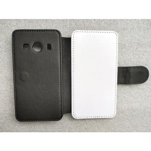 Retail 1pcs for for samsung galaxy Ace 4 DIY Flip Leather sublimation phone case + blank Polyester cloth can printable