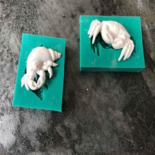 Marine series Hermit crab silicone mold DIY fondant cake mold chocolate fudge mold baking utensils H166/H167