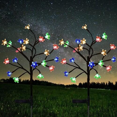Solar Garden Lights Outdoor Firework Light Decorative Solar LED Light Garden Lighting LED for Garden 1/2 Pack)