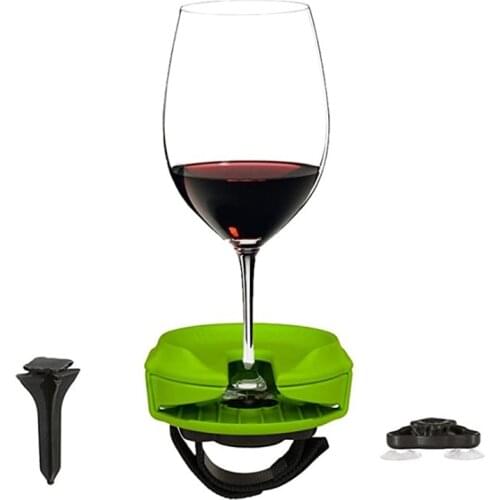 Outdoor Portable Wine Glass Holder Plastic Wine Stake For Champagne Picnic Boat Bathtubs Chair Armrest Wine Glass Holders