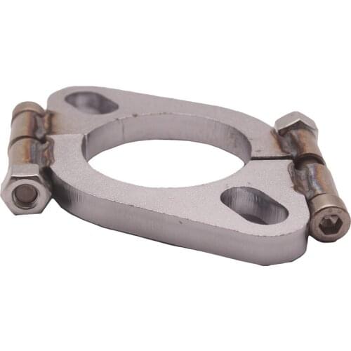2.0" inch Exhaust Flange Flat Oval Split Repair Replacement made of mild steel