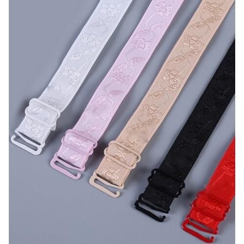 1.8cm slip resistant bra straps women double shoulder elastic bra strap accessories