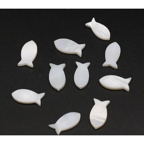 10pcs Natural White Shell Beads Fashion Freshwater Shell Loose Beads for DIY Jewelry Necklace Bracelet Theme Party Making