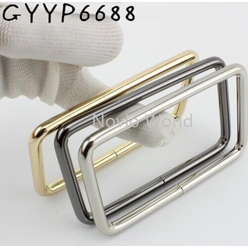 2-10 pieces 3 colors 10.1X5.9cm Non Welded rectangular metal handle for bags handle metal handbags handle