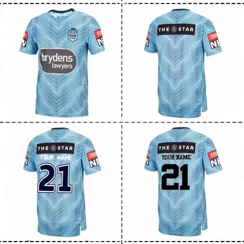 2021 NSW BLUES STATE OF ORIGIN HOME TRAINING RUGBY JERSEY 2021/2022 Nsw Blues Rugby TRAINING SHORTS JERSEY size S--5XL