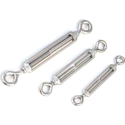 304 Stainless Steel Flower Basket Bolt Hook 1pc OO Type And Eye Tensioner Rope Tightener Rigging Screw Buckle