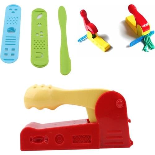 4pcs/set Dough Plasticine Craft Clay Extrusion Mold Tool Set Kids Learn Play Toys