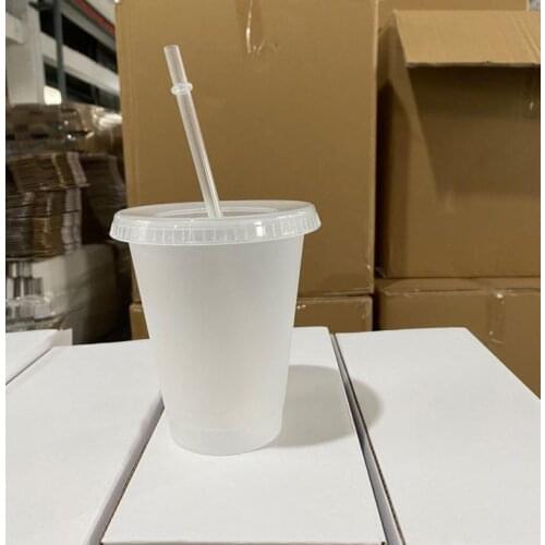 700ML Water Bottle With Straws Lid Plastic Reusable Personalized Drinkware Coffee Drinking Cup Outdoor Portable Christmas Gift