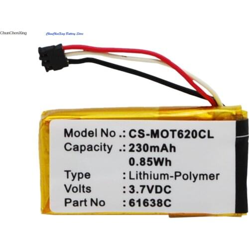Cameron Sino 230mAh Battery SNN5904A for Motorola Motoactv