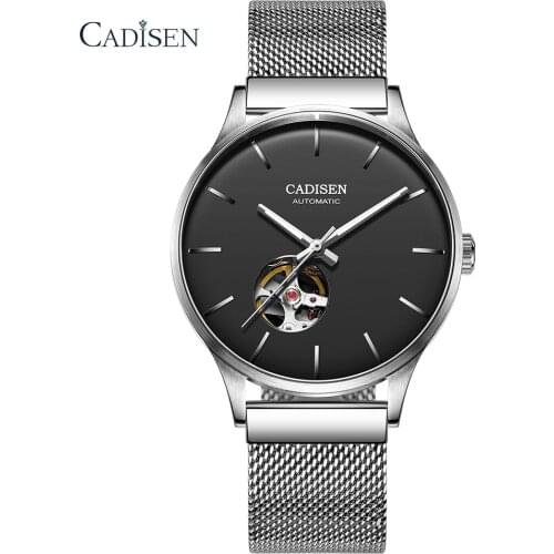 Automatic Watch For Men Fashion Watch 2021 Stainless Steel Case Japanese Movement Waterproof cadisen Design Mechanical watches