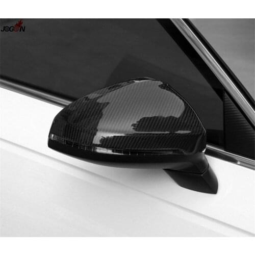 Side Wing Rear View Rearview Mirror Cover For Audi A4 S4 RS4 B9 2016 2017 & A5 S5 RS5 2017 Carbon Fiber Replacement Trim