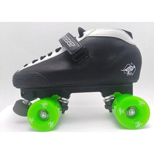 BONT Hybrid roller skate Black White Quad skate skate boots Pkg