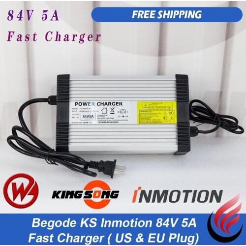 Gotway Begode Inmotion KS 84V 5A Fast Charger Electric Unicycly Suitable 84V Monowheel MSX V8f V10f V11 S18 18XLFree Shipping
