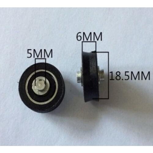 Diameter:20mm V type Covered Plastic Pulley Conveyor Belt Wheel Mute Windows Bearing Pulley