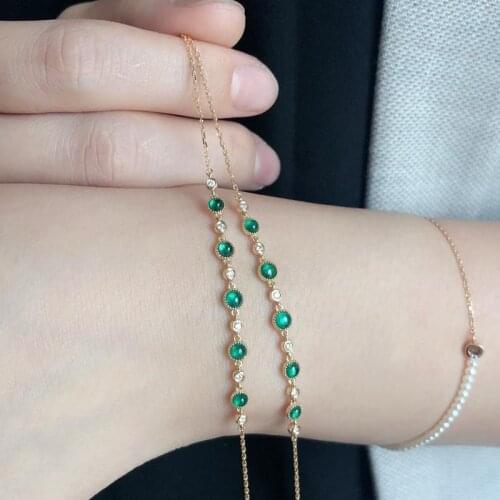 Designers unique creative silver diamond jelly beans round bracelet elegant charm creative retro female silver jewelry