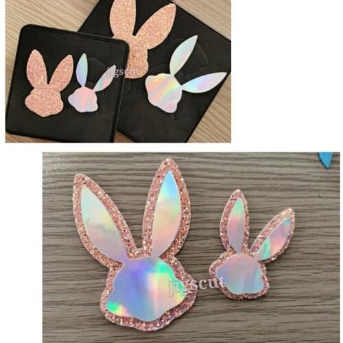 Easter Bunny wooden cutting die JC-clips-0018