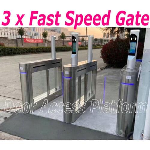 1 Order=3 pcs Fast Speed Gate Access Control Infrared sensor Sliding gates Passing Direction Control pedestrian anti collision