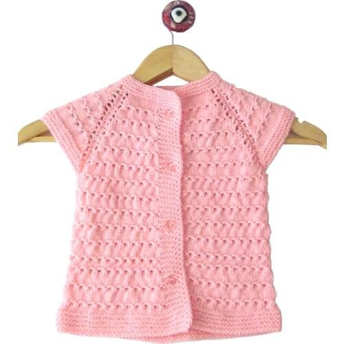 Pafuli El Örgüsü Bebek/Çocuk Yeleği (0-1 yaş)