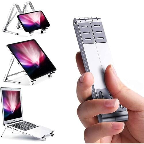 Notebook Computer Stand Tablet Computer Stand Aluminum Adjustable Foldable Portable Heat Dissipation Foldable Lifting Bracket